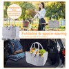 Dawumin Felt Shopping Bag, Felt Bags Shopper, Foldable Felt Basket,