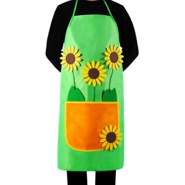 Seawhisper Gardener Apron Gardener Costume Women Men Barbecue Apron, Green