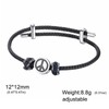 Dreamtimes Peace Symbol Bracelet for Men Women Hand Made Rope
