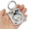 yeabwps 2 Pack Square Flush Pull Ring Handles, Recessed Boat