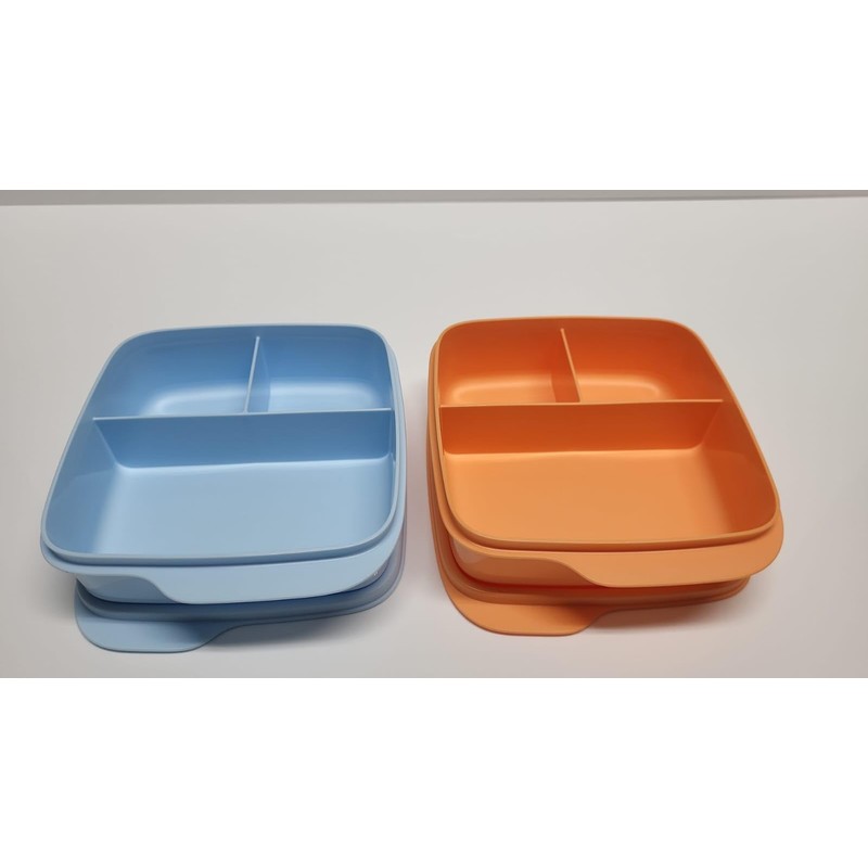 Tupperware To Go Lunch Box Clever Break 550 ml Orange