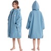 Hiturbo Kids Waterproof Swim Parka: Thin Fleece Swimming Coat -