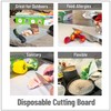 Mind Reader E-Z Board Disposable Plastic Cutting Board, 20 Square