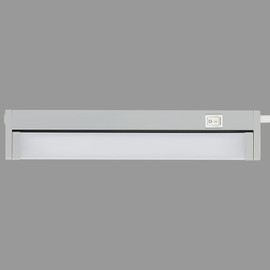 Telefunken - LED Under-Unit Light Swivelling, 31 cm, Kitchen, LED Strip Kitchen Cabinet, Workshop Lamp, Warm White Light, 5.5 W, 600 Lm, Grey