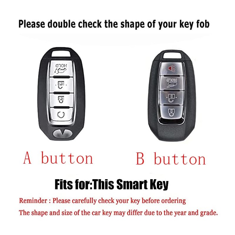 TECART TPU Key Case Fit for Infiniti Q50 Q60 QX50