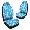 Jodoolang Blue Hibiscus Floral Front Car Seat Covers Only, 2pcs