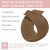 20 + 40 Pieces Real Hair Tape Extensions