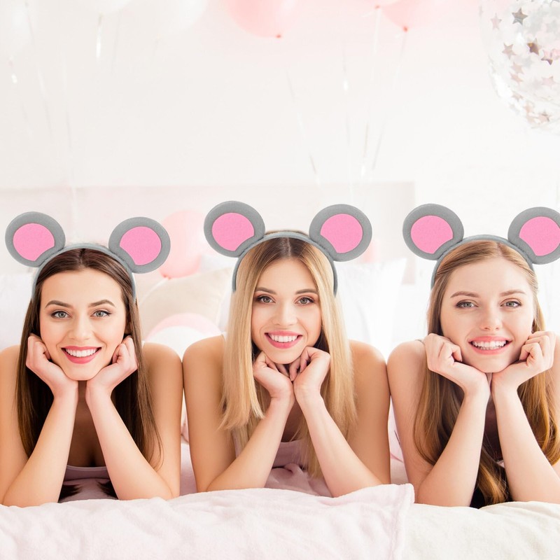 Ciieeo Mouse Ears Headband Mouse Costume 2pcs Rat Ears Headband