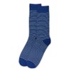 Jacob Alexander Pair of Men's White Stripe Crew Dress Socks