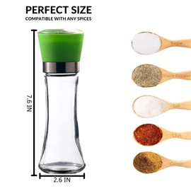 Pepper mill, refillable salt and pepper grinder (individual pack) Red pepper mill, stainless steel salt and pepper grinder with ceran rotor (200ml)