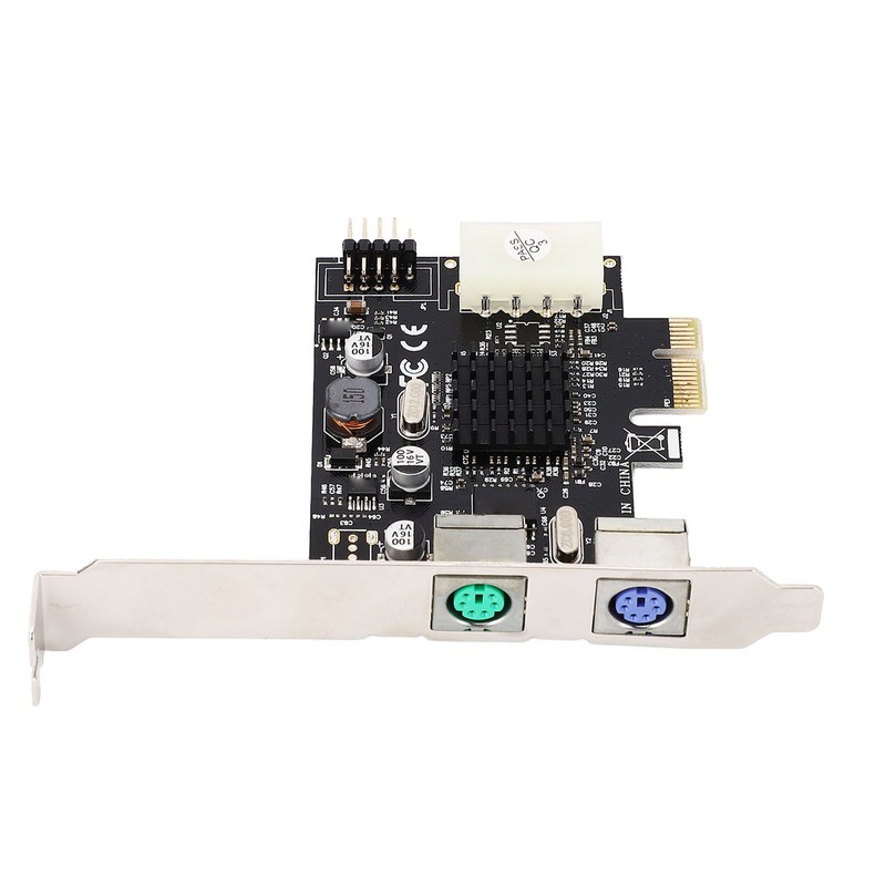 PCIe to PS/2 Adapter Card MCS9990CV Chip Built in USB2.0