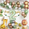 Deko 2. Geburtstag Junge Mädchen, Dschungel Geburtstagsdeko 2 Jahr, Kindergeburtstag