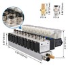 Baomain 10 Space Pneumatic Solenoid Valve 3V210-08 DC 24V PT1/4