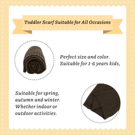 Winter Baby Boys Scarf Cotton Girls Neck Warmer Autumn Warm Knitted Scarves for Toddler Kids (Army Green)