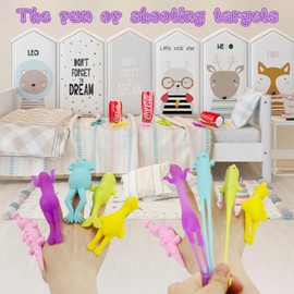 30 Pcs Slingshot Animals Finger Toys, Catapult Toys as Fun as Slingshot Chicken, Cute Shapes, More Colors, Great for Flying Games and Party Favors.