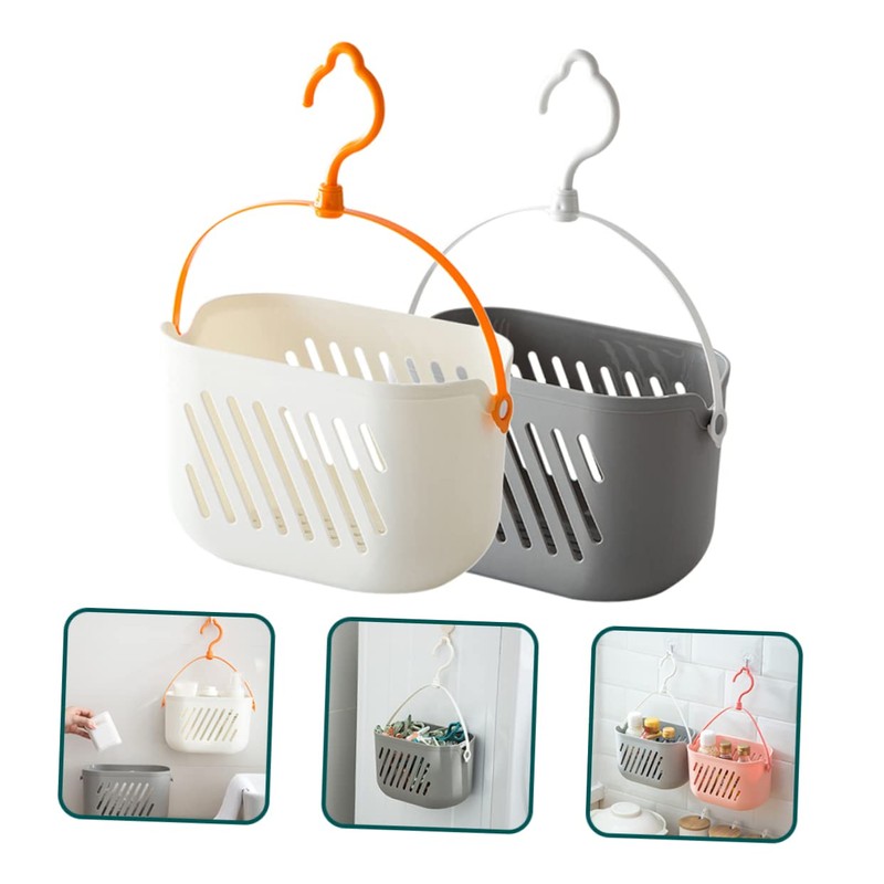 STOBAZA 2pcs Kitchen Hanging Baskets Vegetable Fruit Baskets for Pantry