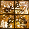 9 Sheets Christmas Window Stickers,256PCS Double Sided PVC Static Xmas