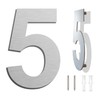 Large Brushed Modern House Number -8 Inch 203mm Height, Made