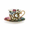 Spode Creatures of Curiosity Tea Cup and Saucer Fluted Black