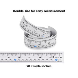 DS. DISTINCTIVE STYLE Fish Ruler Sticker 36-Inch Waterproof Adhesive Ruler Tape Dual Scale Fish Measuring Tape for Boat, Kayak and Table