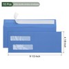 YOKIVE 10 Pcs Double Window Envelopes, Business Security Seal Envelopes
