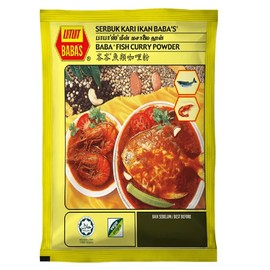 Malaysia Best Brand / Baba's Fish & Prawn Curry Powder / Made From Pure & Finest Spices / 125g