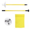 Practice Golf Hole Pole Cup Flag Stick Detachable 2 Section