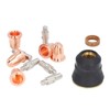 12Pcs Nozzle Electrode Kit Brass Plasma Torch Electrode Nozzle Tip