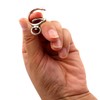 BIKICOCO Spring Gate Ring with Swivel Loop O-Ring Clasp Push