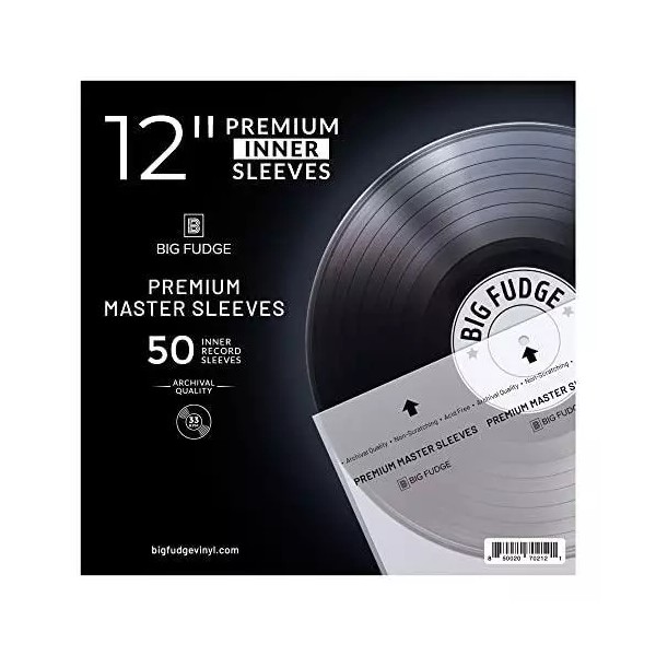BIG FUDGE Premium Master Vinyl Record Sleeves - 50x Record