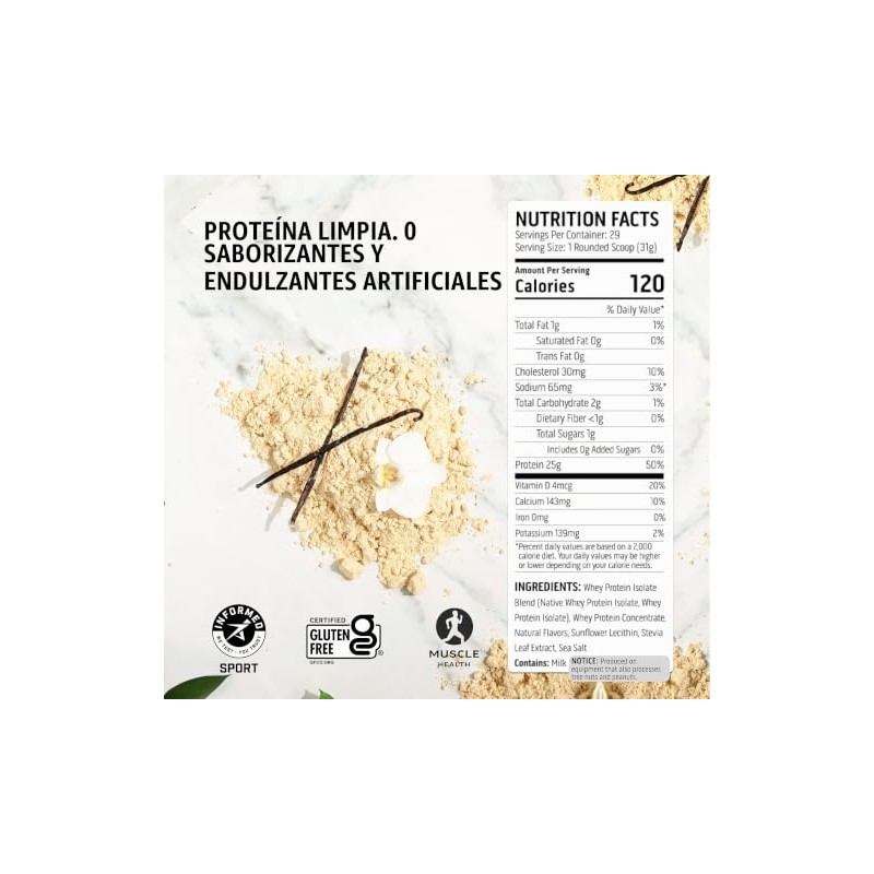 Ascent Native Fuel Whey Polvo Proteínico con Suero de Leche