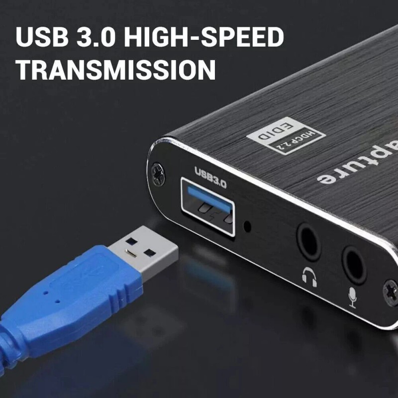 Universal 1Pac 4K Audio Video Capture Card USB 3.0 HDMI