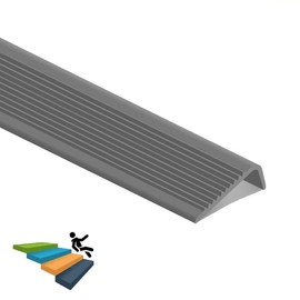 Vakerga 48 Inch Stair Nosing，L-Shaped Vinyl Stair Nosing Rubber Stair Nosing Non-Slip Self-Adhesive Stair Edge Protector, Step Edge Trim Strips for Indoor & Outdoor – Guaranteed Quality