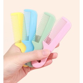 1 Pack of 4 Round Colorful Tip Bristles Baby Cute Comb Baby Grooming for Sensitive Scalp Skin, for Nursery Newborn Infant Girl Boy Kids Comb Baby，Baby Grooming and Health Kits