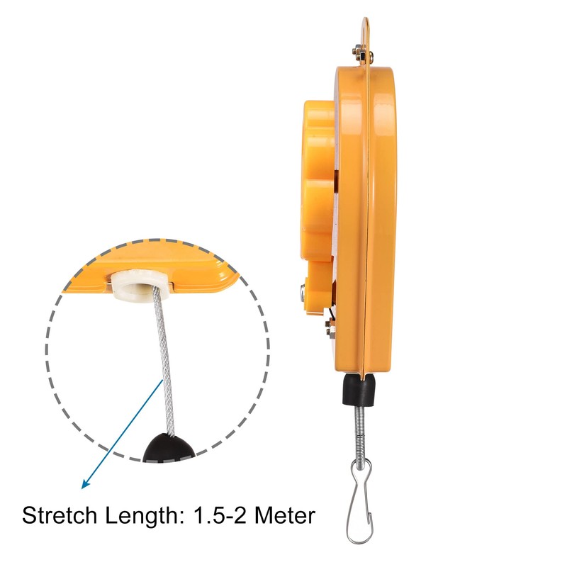 sourcing map Retractable Spring Pull Tool Holder Hanging Device 6.6-11