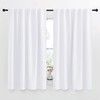 NICETOWN Window Treatment Curtain Panels - (White Color) W52 x