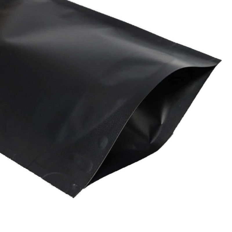 50 Reusable Smell Proof Bags - Black Mylar Grip Seal