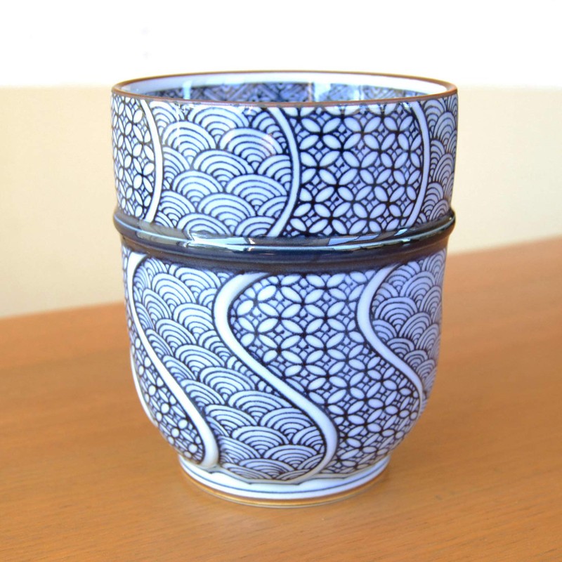 Yunomi Tea Bowl, Extra Large, Large Size, Arita Ware, Hasamiyaki,