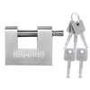 KAWAHA 71/60KD-5SK Stainless Steel D-Shaped Heavy Duty Padlock with Key