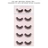 DYSILK 5 Pairs False Eyelashes 6D Natural Thickness Handmade Cross