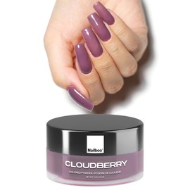 Nailboo Dip Powder for Nails, Cloudberry – Dusty Purple Nail Dipping Powder, Custom Made with Highly Pigmented Ultra-Fine Formula, No UV Light Needed, DIY Nails at Home for Beginners or Pros, 0.5 oz