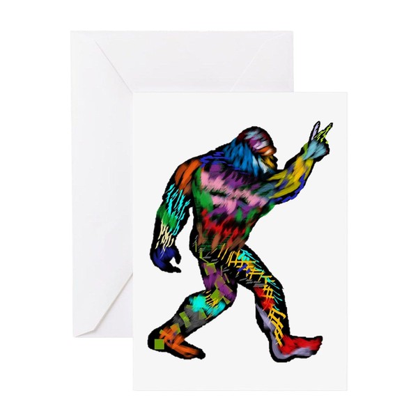 CafePress PEACE UP Greeting Cards Folded Greeting Card Matte