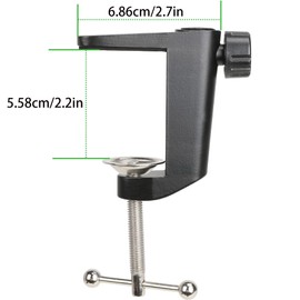 C-Clamp Stand Bracket C-Clamp Base Stand Cantilever Bracket Clamp Metal Base Aluminium Alloy Hanging Boom Scissor Arm Stand Holder Arm Clamp for Accessories for Desktop Stand
