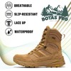 BOTAS PRO Waterproof Tactical Boots Men, 8 Inch Breathable Outdoor