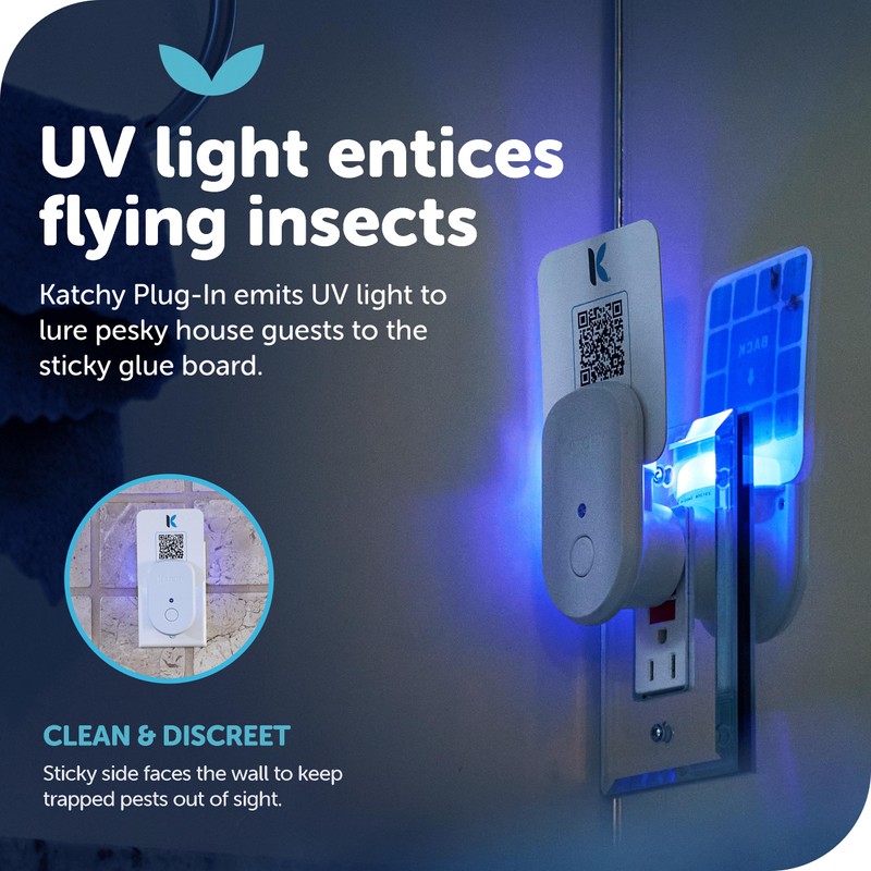 Katchy Plug-in Glue Board Refills (8 Pack) - Indoor Insect