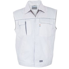 Carson Contrast Work/Utility Gilet Vest, white, CC700.WG