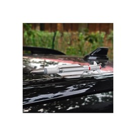 2PCS Missile-Shaped 3D Car Stick Decor Military Decal for Bike Motor E-Bike