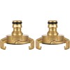 Poppstar Set of 2 Brass Quick Coupling System Geka to