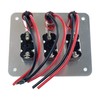 3 Rows Safety Cover Toggle Switch with Red Indicator Light