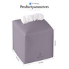 Tissue Box Cover, Jeethemy Square PU Leather Tissue Box Holder,